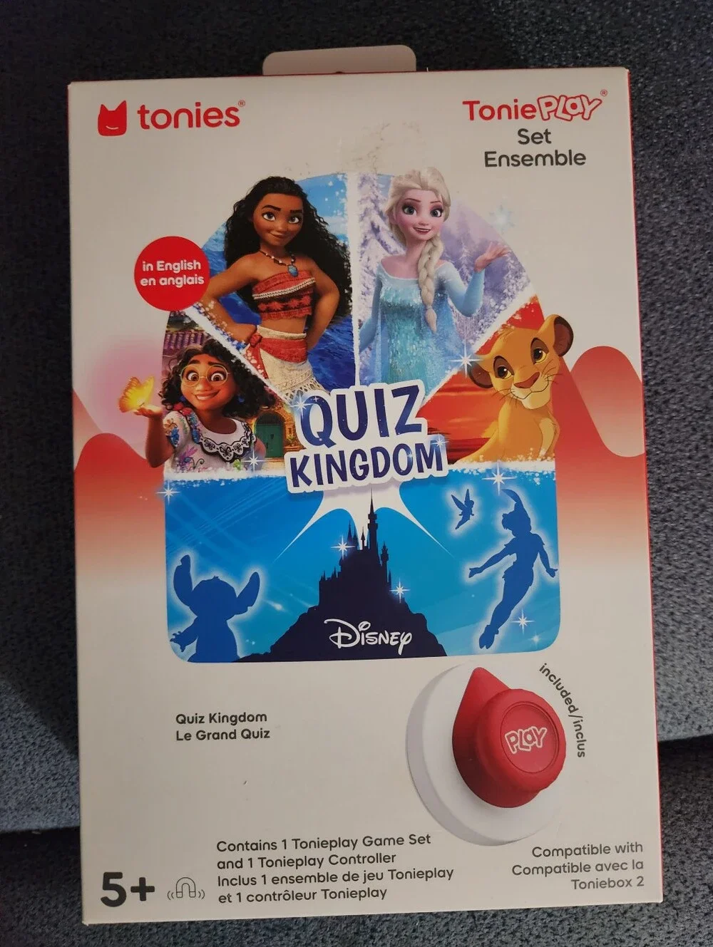 Quiz Kingdom Disney Game Set - Red Tonie